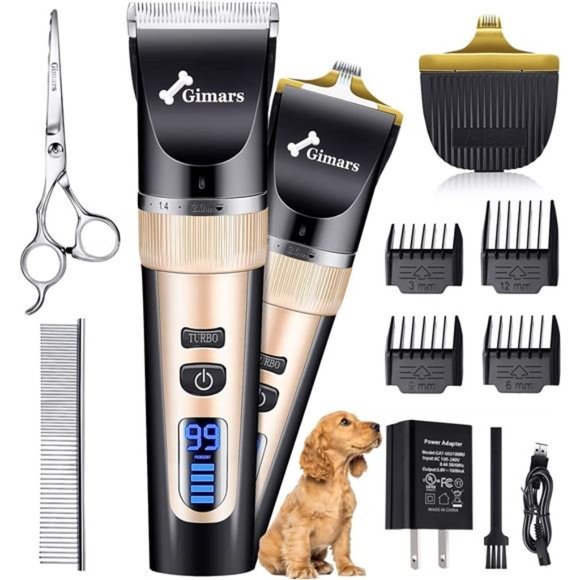 2in1 Cordless 3-Speed Dog Clippers with Small Paw Trimmer Blade, Low Noise Quiet - Picture 1 of 6